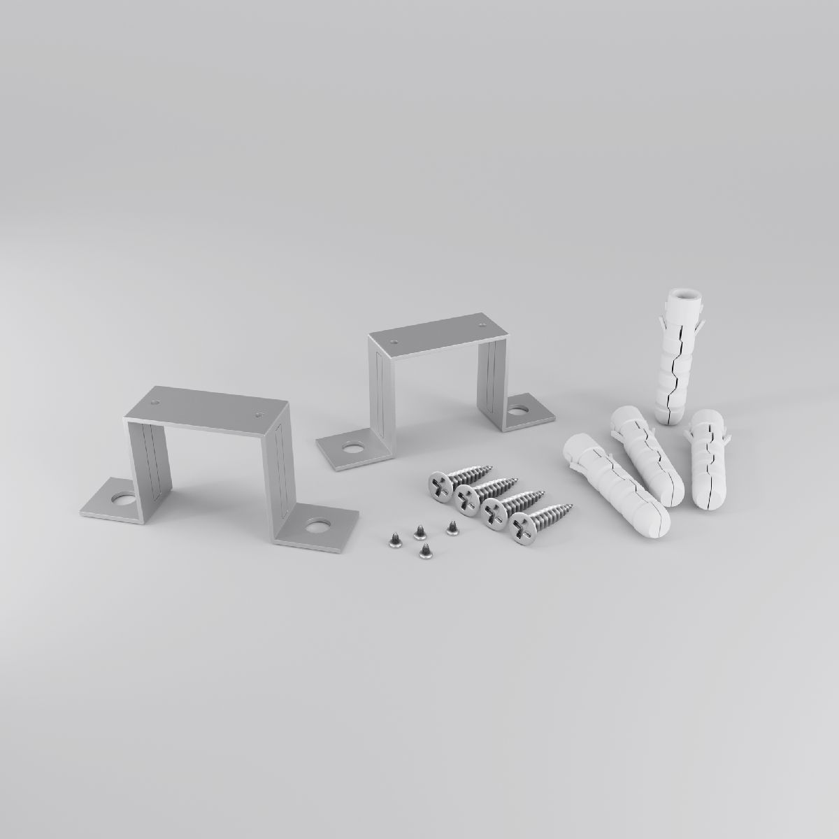 Комплект крепления для встроенного монтажа радиусного профиля (2 шт.) Maytoni Led strip ALM-3535R-4MT ALM-3535R-4MT - магазин электротехники Electroshop