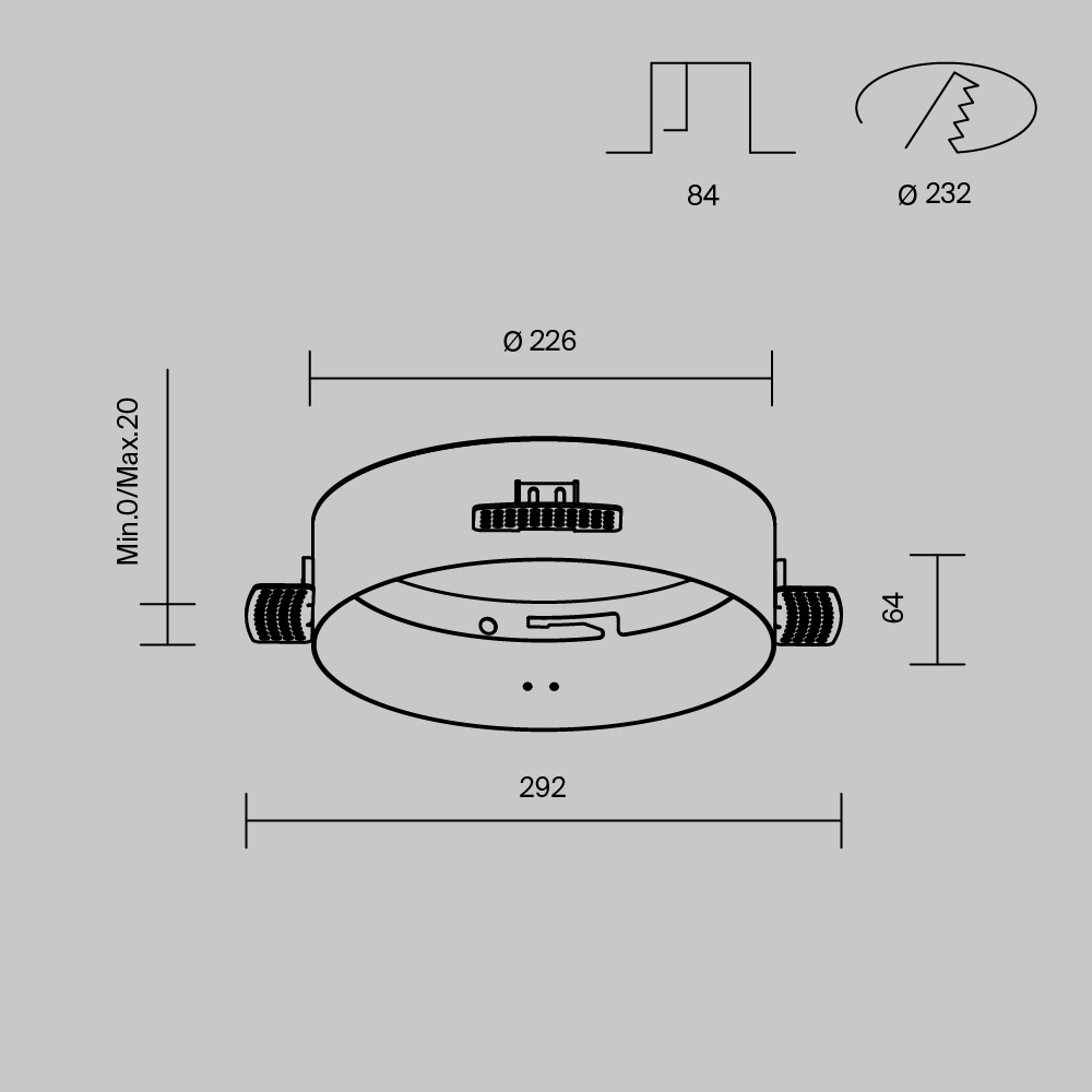 Аксессуар для встраиваемого светильника Maytoni Downlight DLA032-TRS24-W DLA032-TRS24-W - магазин электротехники Electroshop