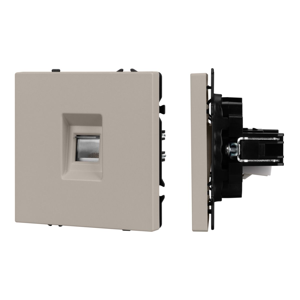 Розетка телефонная софт-тач кашемир Arlight SCT-MTL1-SFPL-CA (RJ-11, 4C) 061892(1) 061892(1) - магазин электротехники Electroshop