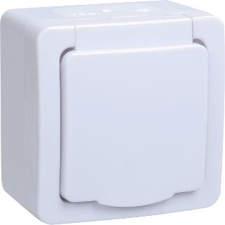 Розетка с з/к IP54 белая ГЕРМЕС PLUS РСб20-3-ГПБб ИЭК ERMP12-K01-16-54-EC ERMP12-K01-16-54-EC - магазин электротехники Electroshop