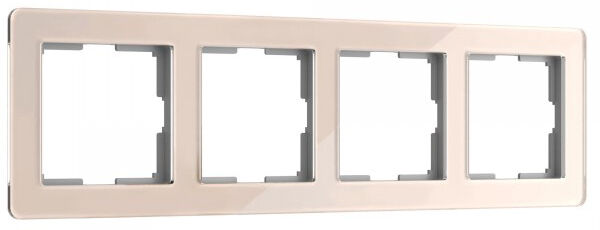 Рамка на 4 поста Werkel Acrylic айвори 4690389190551 W0042743 a062134 4690389190551 - магазин электротехники Electroshop