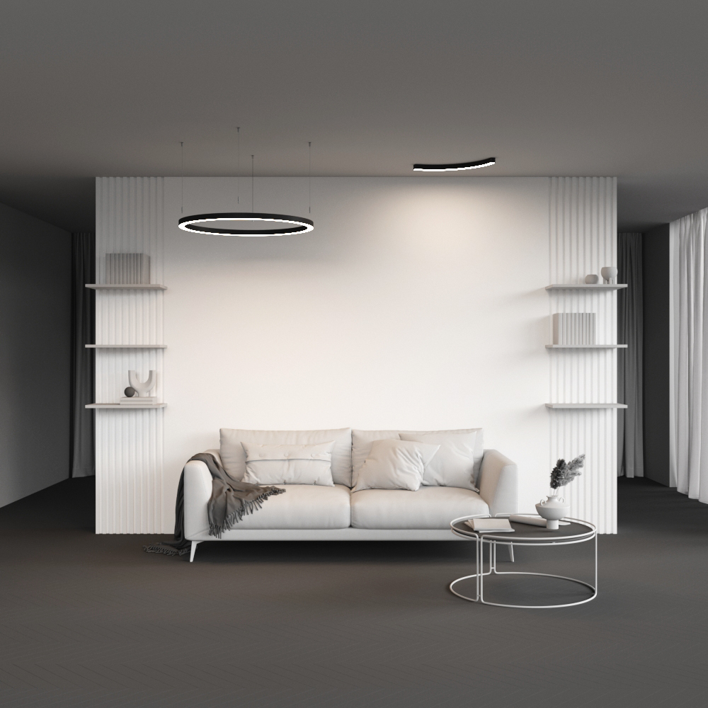 Радиусный профиль Maytoni Led strip ALM-3535R-B-D-90°-0.8M ALM-3535R-B-D-90°-0.8M - магазин электротехники Electroshop