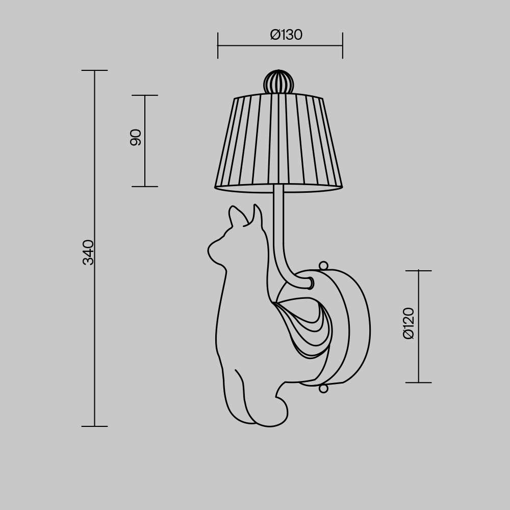 Бра Maytoni Senor Alpaca MOD377WL-L6W3K MOD377WL-L6W3K - магазин электротехники Electroshop