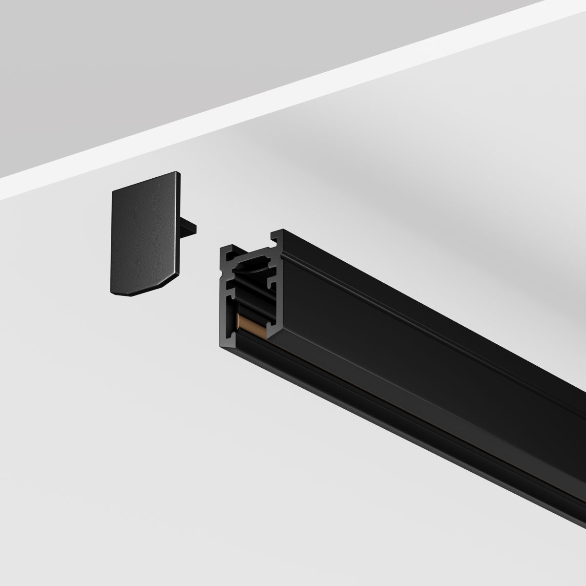 Шинопровод магнитный накладной/подвесной Maytoni Technical Busbar trunkings Levity TRX184-112B-1 TRX184-112B-1 - магазин электротехники Electroshop