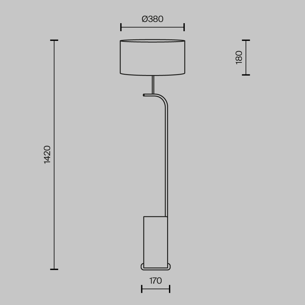 Торшер Maytoni Glamping MOD437FL-03B MOD437FL-03B - магазин электротехники Electroshop