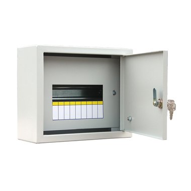 Щит металлический навесной ЩУРн-1/9зо автоматов IP31 (400х250х155) ЩУРн-1/9 - магазин электротехники Electroshop