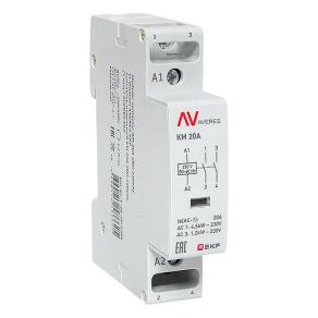 Контактор модульный EKF Averes КМ 20А 2NO 230В AC 1 модуль km-av-1-20-20-230V km-av-1-20-20-230V - магазин электротехники Electroshop