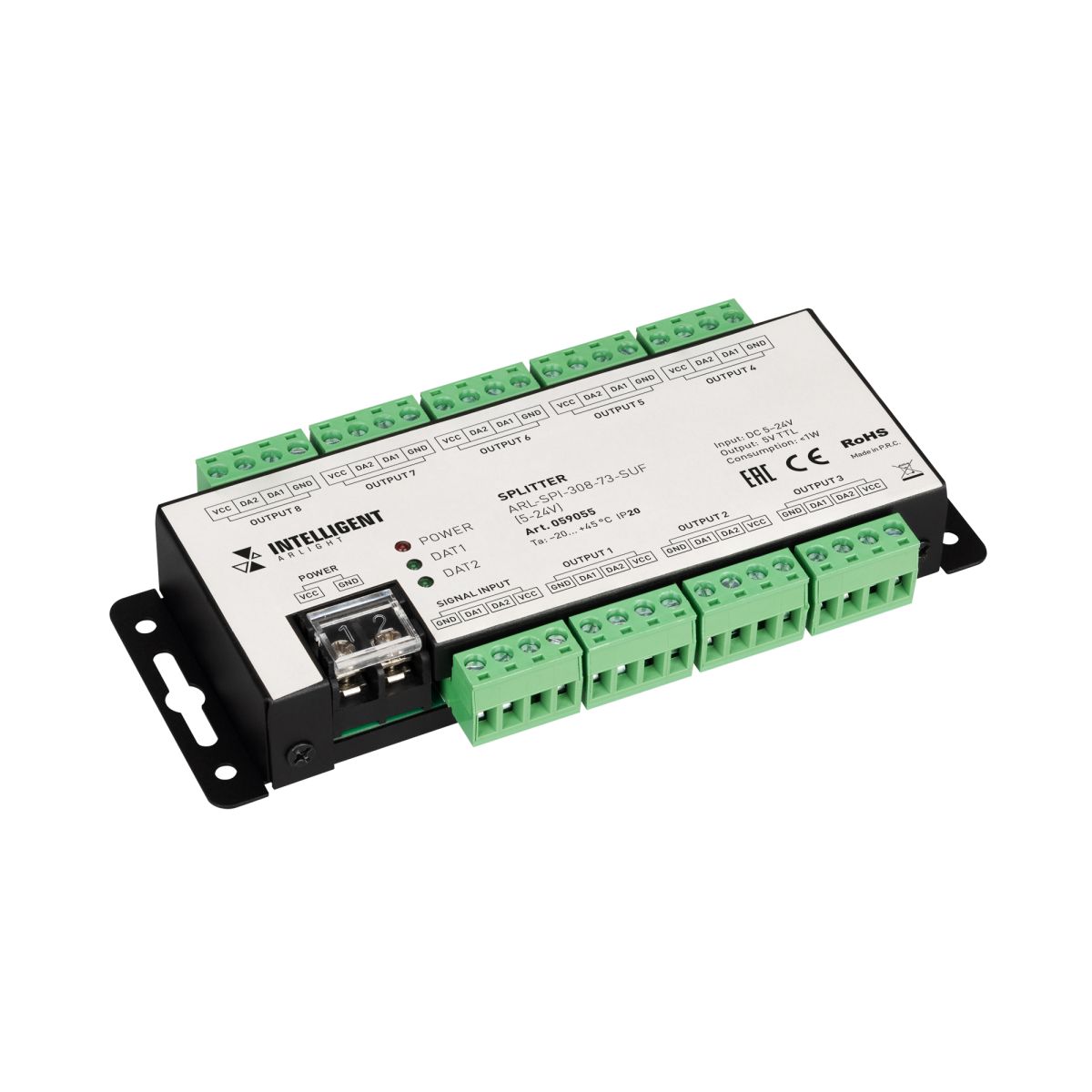 Сплиттер Arlight ARL-SPI-308-73-SUF (5-24V) (IARL, IP20 Металл) 059055 059055 - магазин электротехники Electroshop