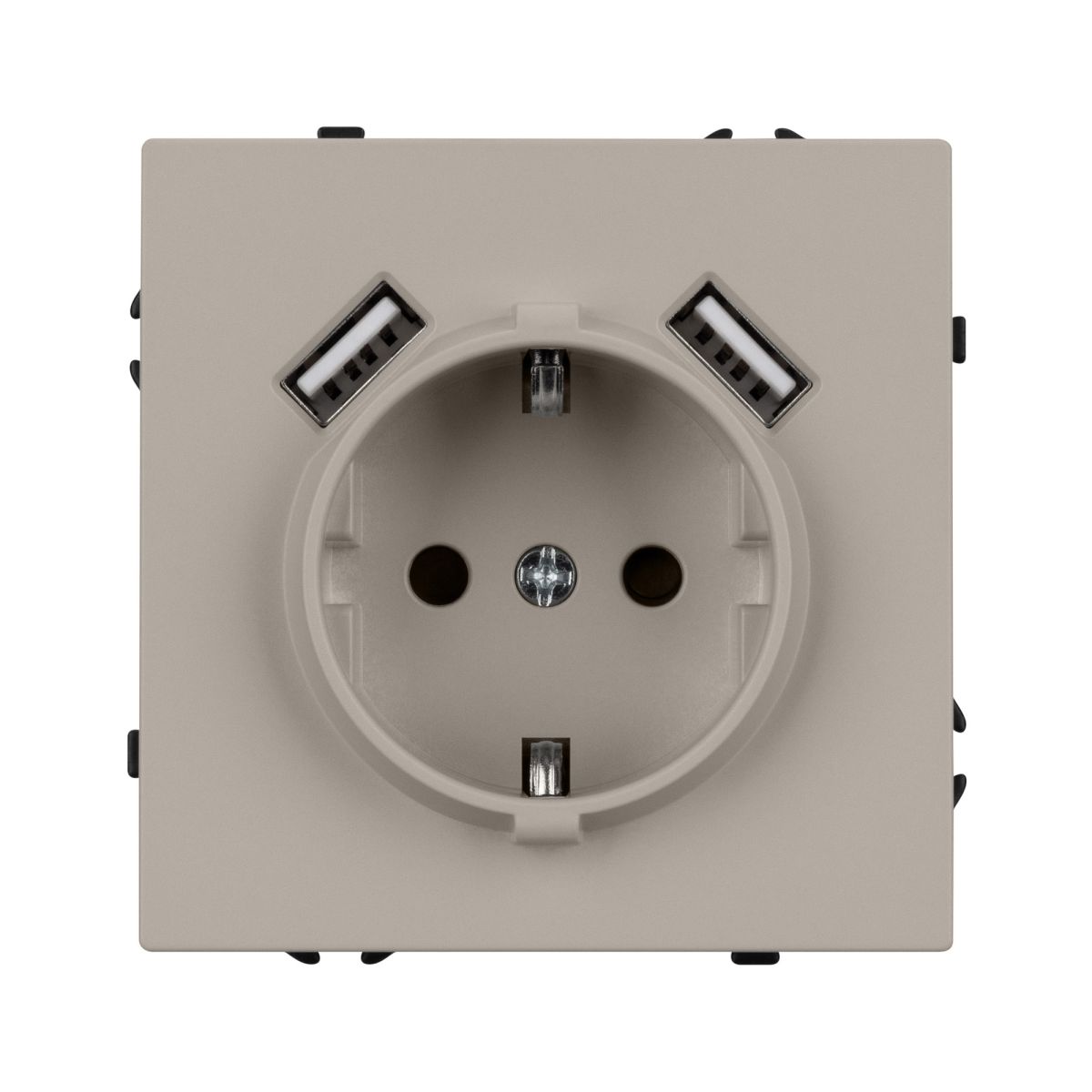 Розетка зк со шторками с USB тип А+А софт-тач кашемир Arlight SCT-MUAA-SFPL-CA (250V, 16A) 059442(1) 059442(1) - магазин электротехники Electroshop