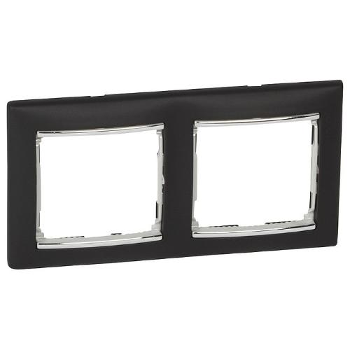 Рамка Legrand Valena 2 поста ноктюрн/серебряный штрих 770392 770392 - магазин электротехники Electroshop