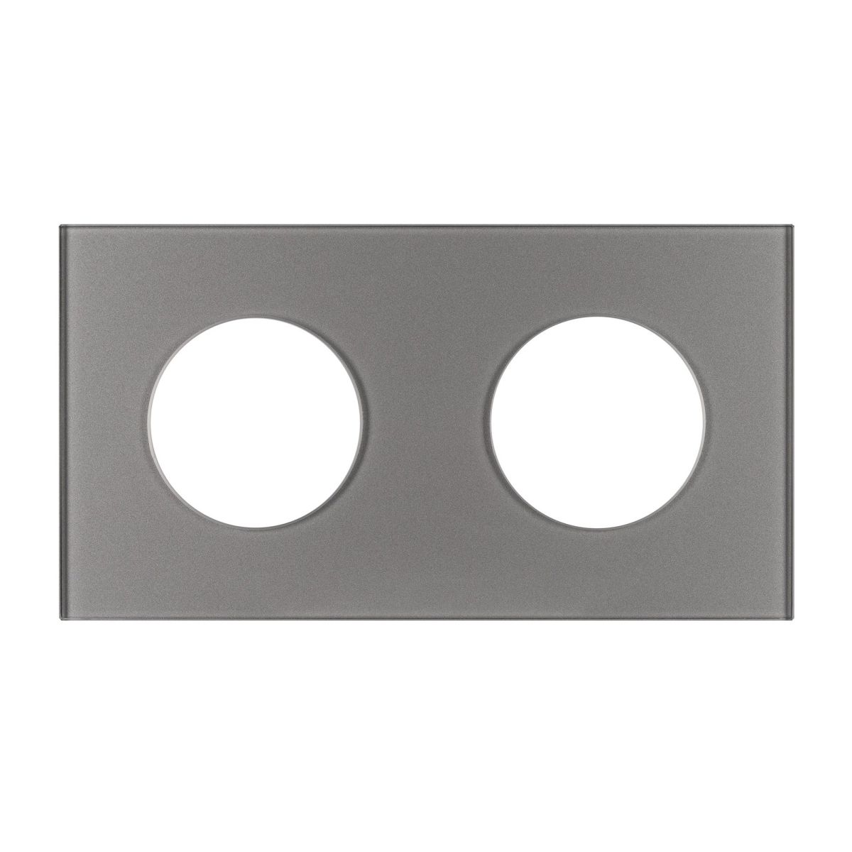 Рамка стеклянная на 2 поста Arlight FRM-GLARE-GC-2-GR 043837 043837 - магазин электротехники Electroshop