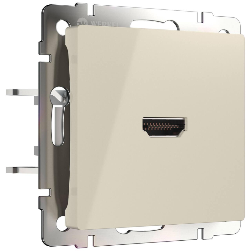Розетка HDMI Werkel слоновая кость W1186003 4690389155871 a051487 4690389155871 - магазин электротехники Electroshop