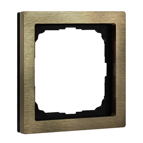 Рамка Systeme Electric ArtGallery Pure 1 пост металл латунь GAL312201 GAL312201 - магазин электротехники Electroshop
