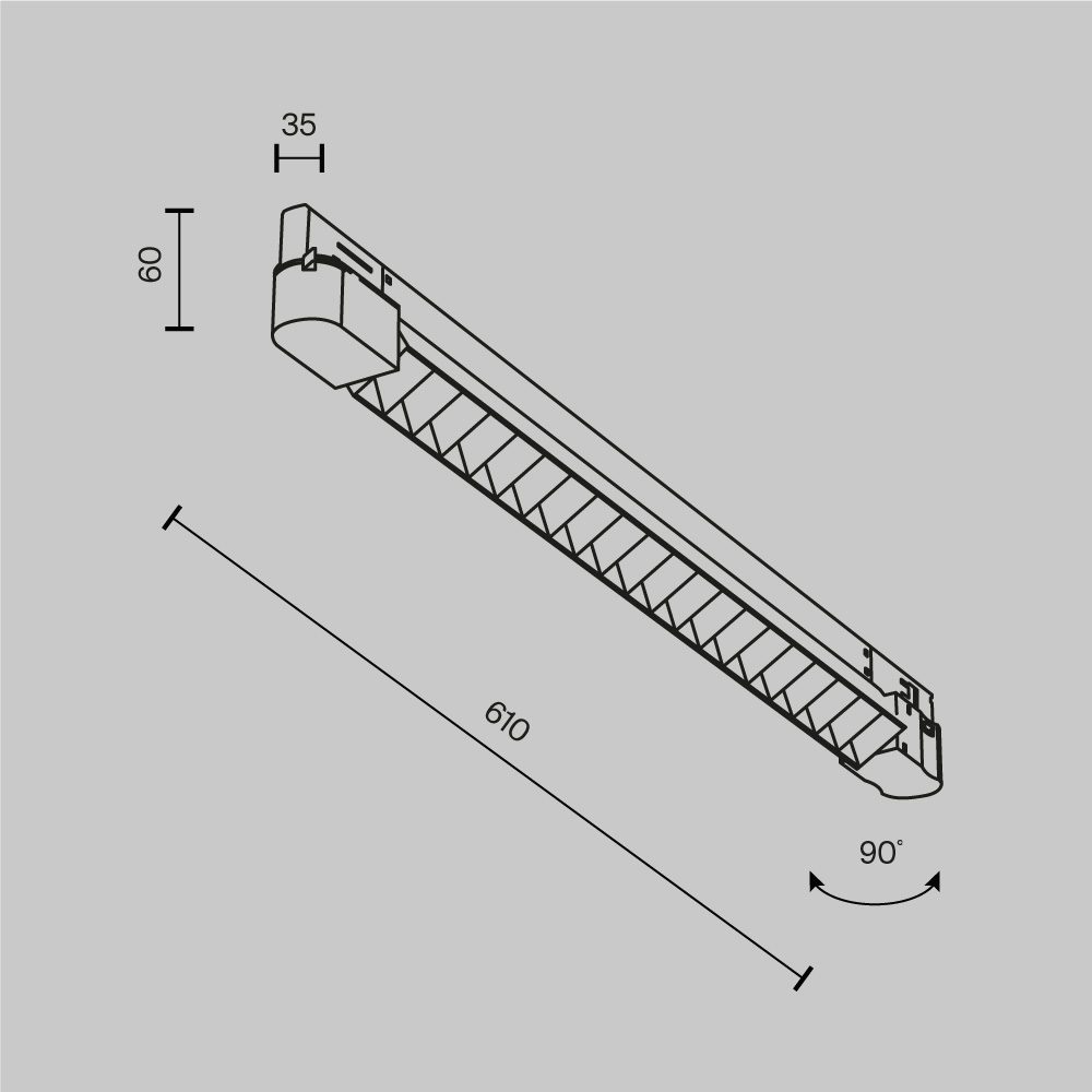 Трековый трехфазный светильник Maytoni Technical Points TR195-3-20W4K-M-W(N) TR195-3-20W4K-M-W(N) - магазин электротехники Electroshop