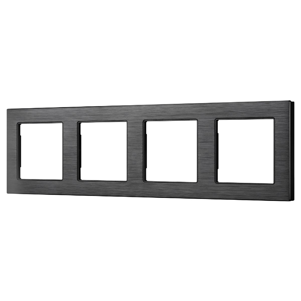 Рамка четырехместная Arlight FRM-PRESTO-ALS-4-BK 043862 043862 - магазин электротехники Electroshop