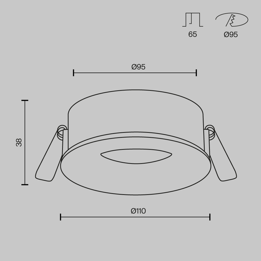 Встраиваемый светильник Maytoni Technical Slim DL027-GX53-W DL027-GX53-W - магазин электротехники Electroshop