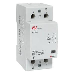 Контактор модульный EKF Averes КМ 63А 2NO 230В AC 2 модуля km-av-2-63-20-230V km-av-2-63-20-230V - магазин электротехники Electroshop