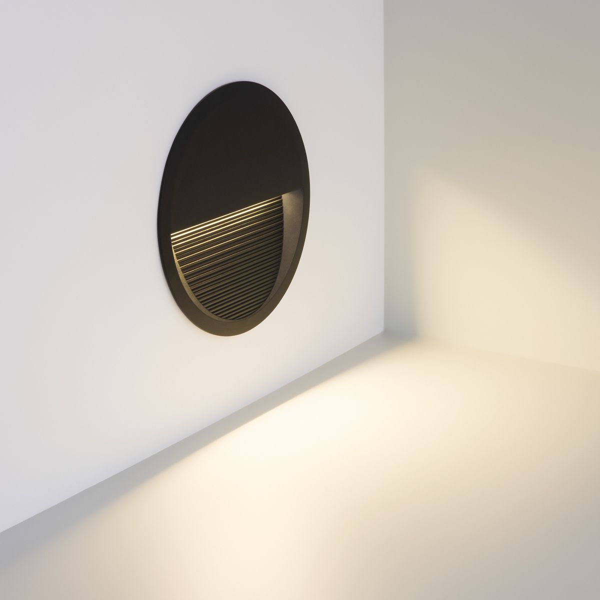 Светильник для ступеней Arlight LTD-RIBONIK-R202-8W Day4000 (Черный, 50 deg, 230V) (IP65 Металл) 056716 056716 - магазин электротехники Electroshop