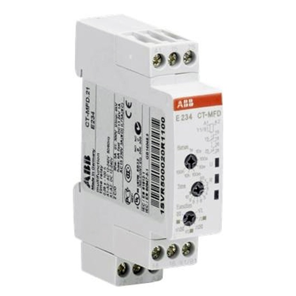 Реле времени ABB CT-MFD.21 (7 функций) 12-240В AC/DC (7 диапазонов 0,05с...100ч) 2ПК 1SVR500020R1100 1SVR500020R1100 - магазин электротехники Electroshop