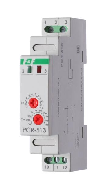 Реле времени F&F PCR-513 0.1с - 24дн 8А 1NO/NC задержка включения EA02.001.003 EA02.001.003 - магазин электротехники Electroshop
