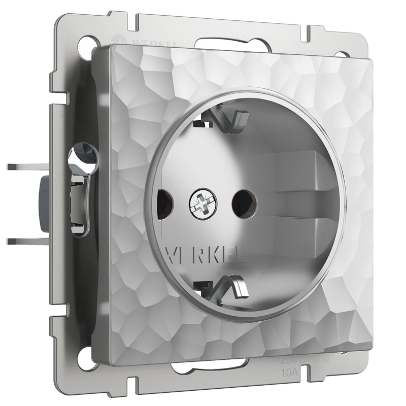 Розетка Werkel Hammer серебряный 4690389162824 4690389162824 - магазин электротехники Electroshop
