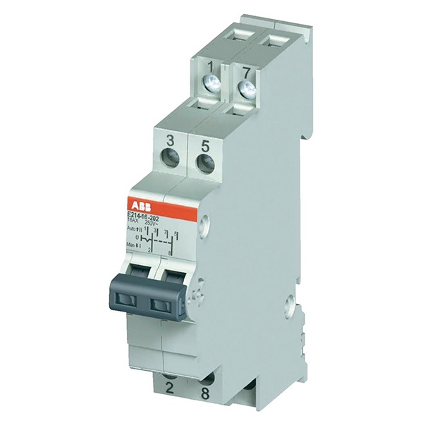 Модульный переключатель ABB E214-16-202 два переключающих контакта 16A (I-0-II) 1 модуль 2CCA703030R0001 2CCA703030R0001 - магазин электротехники Electroshop