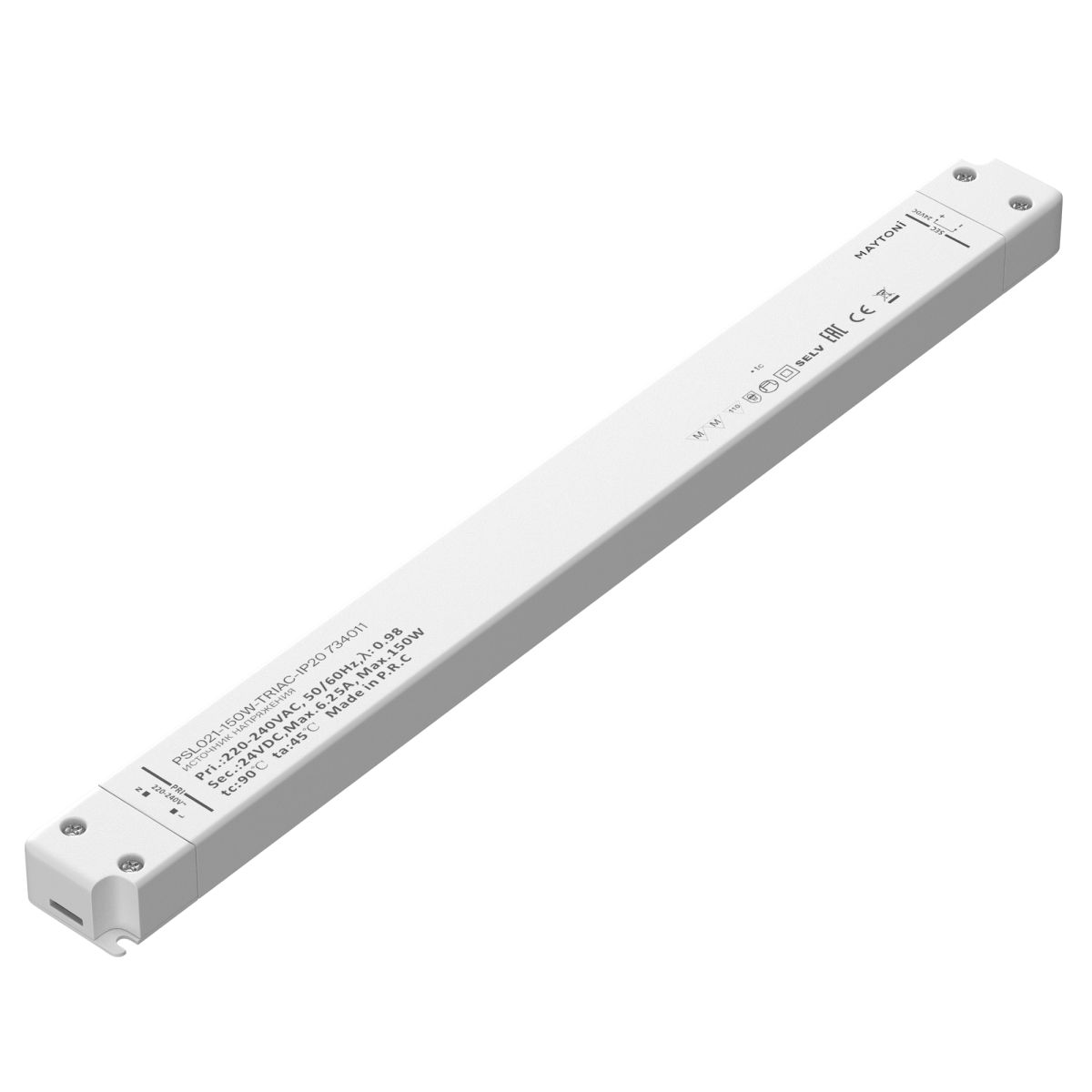 Источник напряжения Maytoni Triac 150Вт DC24В IP20 734011 734011 - магазин электротехники Electroshop