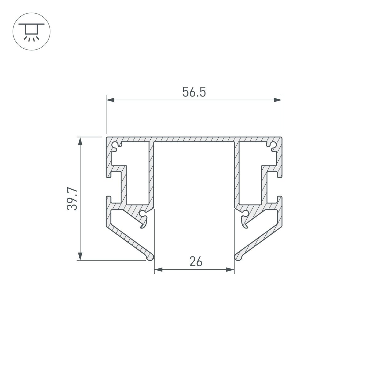 Профиль-держатель Arlight MAG-STRETCH-25-2000 (5LN) 056188 056188 - магазин электротехники Electroshop