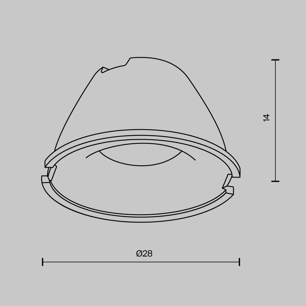 Линза Maytoni Downlight LensD28-24 LensD28-24 - магазин электротехники Electroshop
