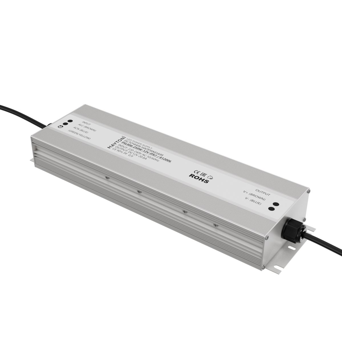 Блок питания Maytoni Led Strip PSL008 12В 250Вт IP67 812006 812006 - магазин электротехники Electroshop