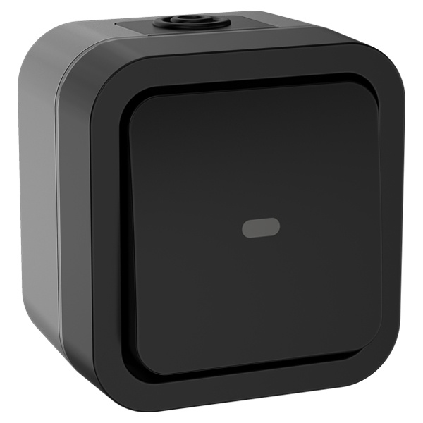 Переключатель 1-клавишный с индикацией TORS TS102 10А IP55 графит IEK TS-V10-1-10-55-K53 TS-V10-1-10-55-K53 - магазин электротехники Electroshop
