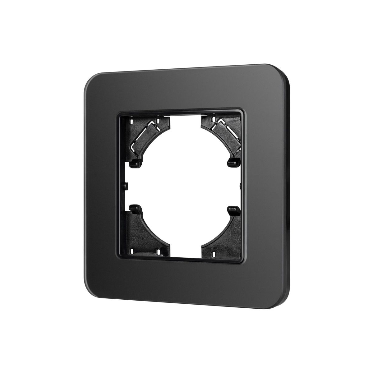 Рамка стеклянная на 1 пост Arlight FRM-OMALI-SFGS-1-BK 049676 049676 - магазин электротехники Electroshop