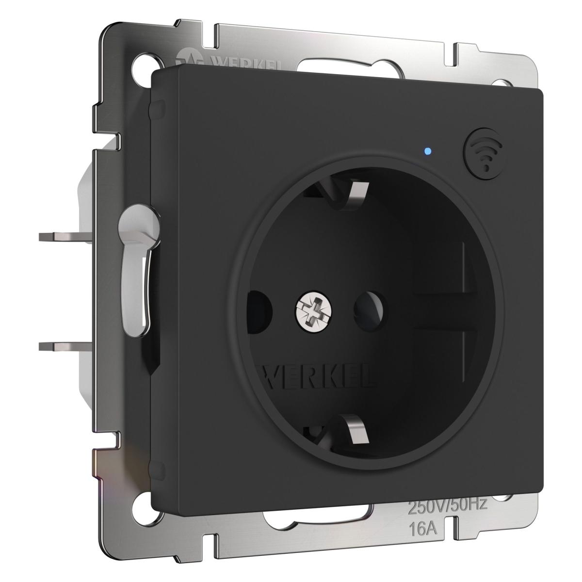 Розетка Wi-Fi Werkel черный матовый W1171608 4690389176098 4690389176098 - магазин электротехники Electroshop