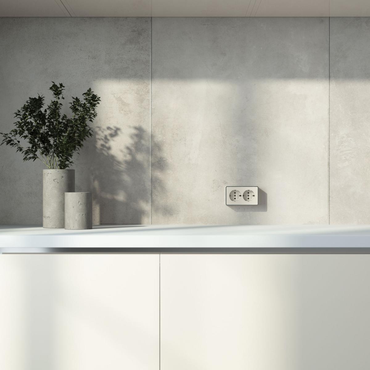 Розетка двойная с заземлением Werkel Gallant слоновая кость W5072103 4690389164668 4690389164668 - магазин электротехники Electroshop