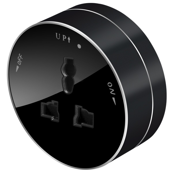 Розетка MuitiTrack универсальная круглая 13А 250В антрацит Systeme Electric MTK13002B MTK13002B - магазин электротехники Electroshop
