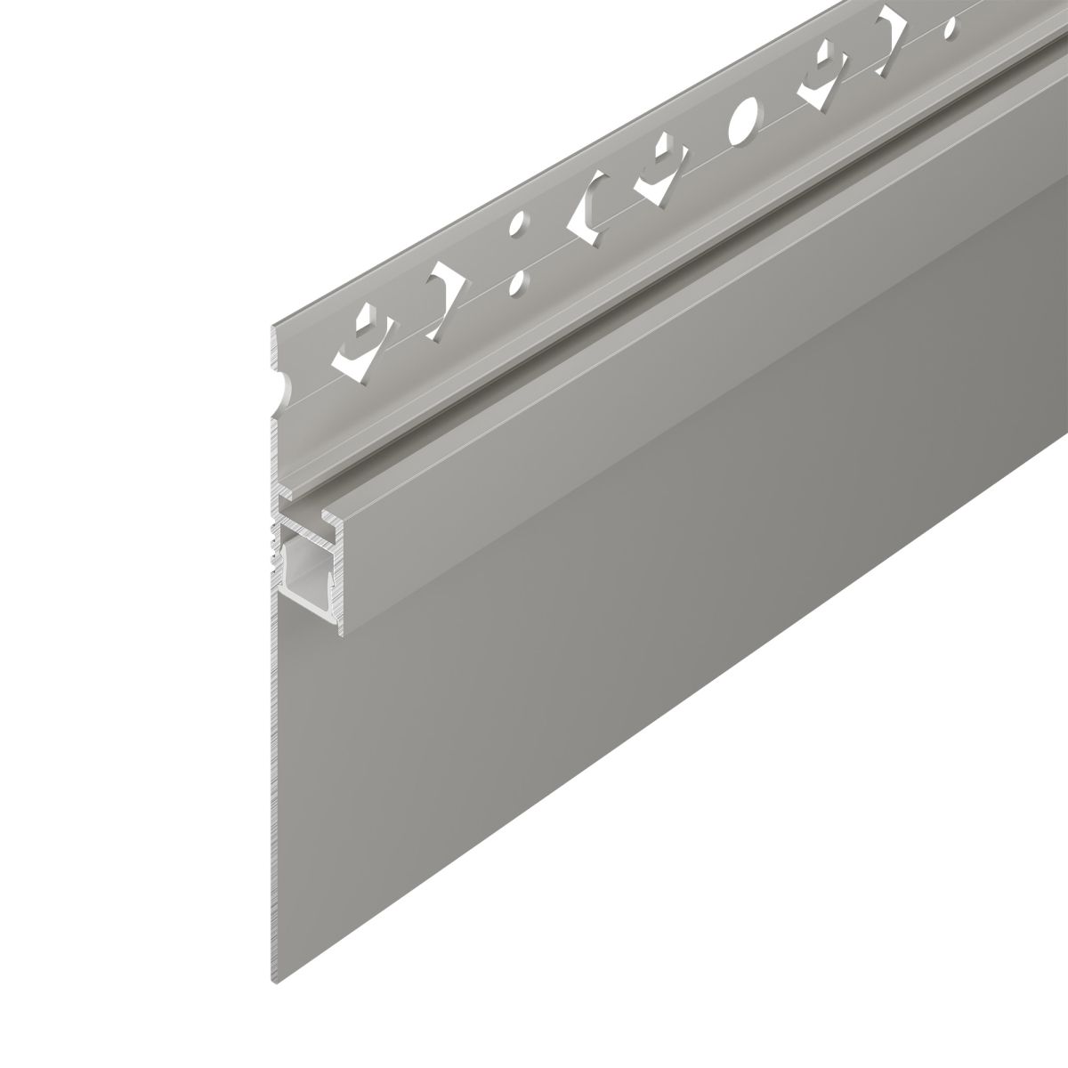 Профиль-плинтус для светодиодных лент и линеек Arlight ARH-PLINTUS-50-FANTOM-3000 RAL7044 (Алюминий) 041776 041776 - магазин электротехники Electroshop