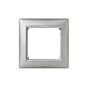 Рамка Legrand Valena 1 пост алюминий/серебряный штрих 770351 770351 - магазин электротехники Electroshop