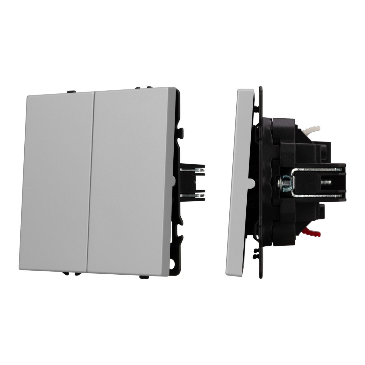 Механизм звонкового выключателя двухклавишный Arlight SWT-NOBE-MKR2-SFPL-IS (230V, 10A) (Никель) 061786 061786 - магазин электротехники Electroshop