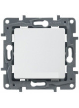 Кнопка Legrand Etika 6А, белый 672214 672214 - магазин электротехники Electroshop