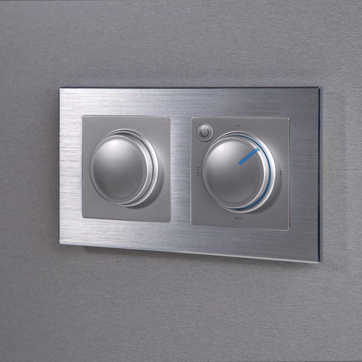Рамка на 2 поста Werkel Aluminium алюминий W0021706 4690389158032 4690389158032 - магазин электротехники Electroshop