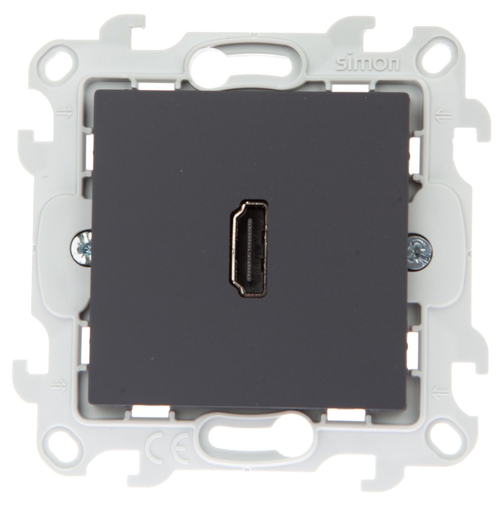 Розетка HDMI 1.4 Simon 24 Harmonie графит 2411094-038 2411094-038 - магазин электротехники Electroshop
