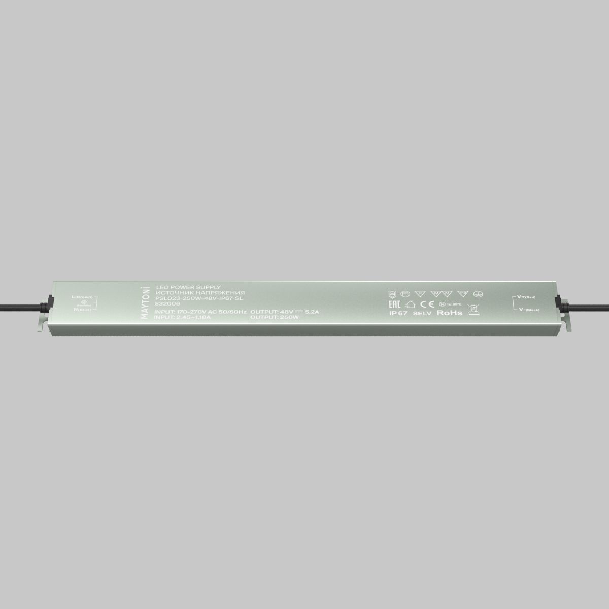 Блок питания Maytoni Led Strip PSL023 48В 250Вт IP 67 832006 832006 - магазин электротехники Electroshop