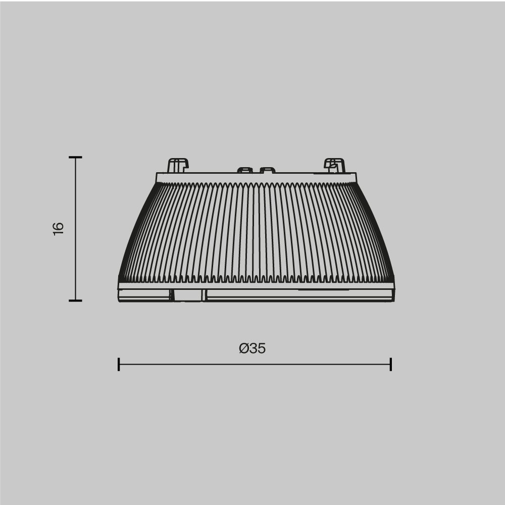 Линза для светильников 10Вт 36° Maytoni Dip Lens003D35-10W Lens003D35-10W - магазин электротехники Electroshop
