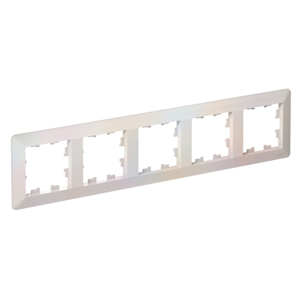 Рамка 5-пост Systeme Electric AtlasDesign Air жемчуг/дымчатый белый ATN220405 ATN220405 - магазин электротехники Electroshop