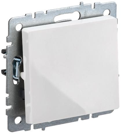 Переключатель 1-клавишный 10А IEK BRITE ВС10-1-6-БрБ белый BR-V12-0-10-K01 BR-V12-0-10-K01 - магазин электротехники Electroshop