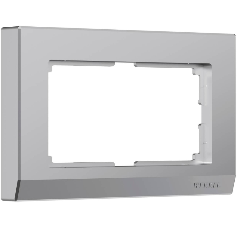 Рамка для двойной розетки Werkel Stark серебряный W0081806 4690389162091 4690389162091 - магазин электротехники Electroshop