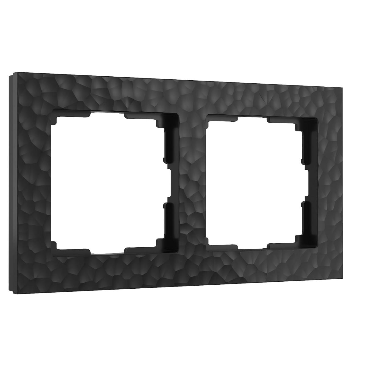 Рамка Werkel Hammer черный 4690389163401 4690389163401 - магазин электротехники Electroshop