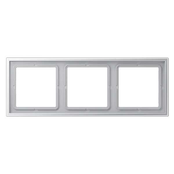 Рамка 3-ая Jung LS-ZERO Алюминий LSZAL983BF LSZAL983BF - магазин электротехники Electroshop