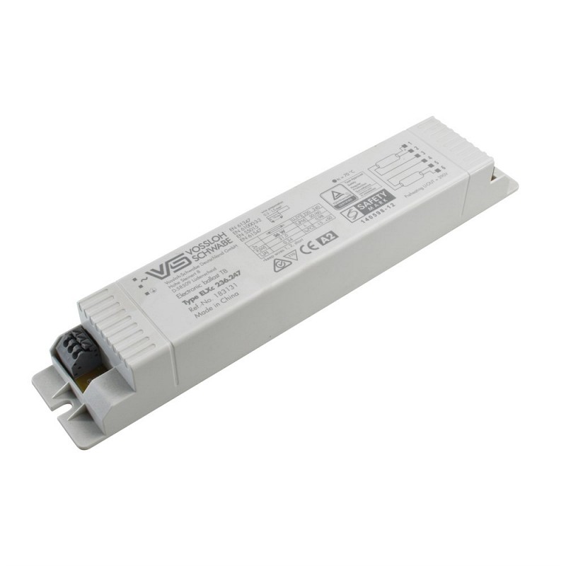 ЭПРА Vossloh Schwabe ELXc 236.247 Т8 2x36W ECO для люминесцентных ламп T8 230x40x28mm 183131.88 183131.88 - магазин электротехники Electroshop