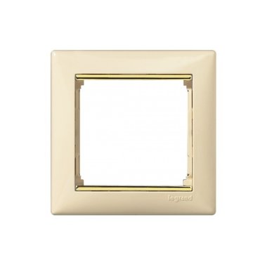 Рамка Legrand Valena 1 пост слоновая кость/золотой штрих 774151 774151 - магазин электротехники Electroshop